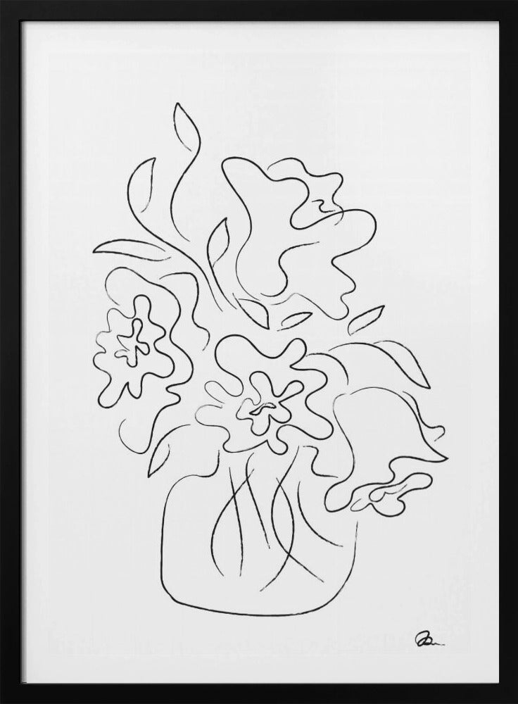 Bloemenboeket Wit | Poster