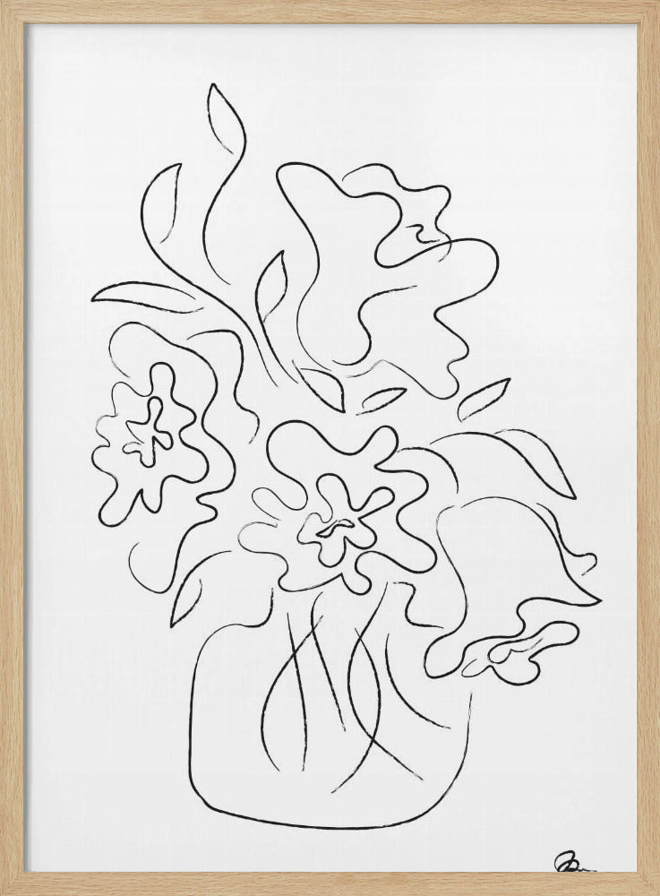 Bloemenboeket Wit | Poster