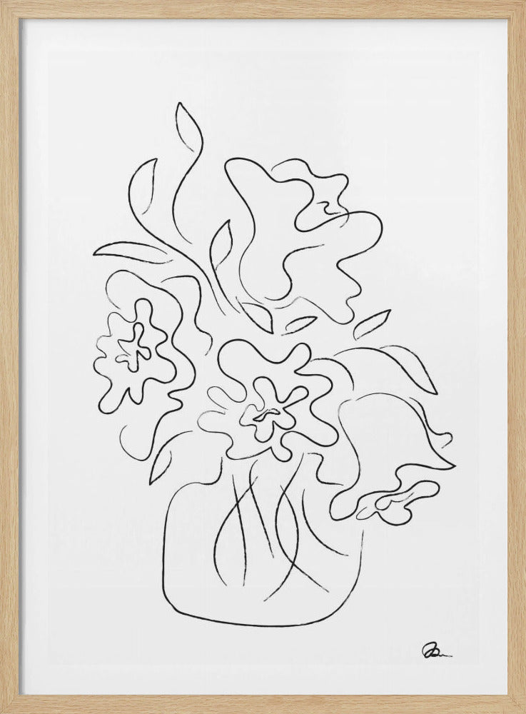 Bloemenboeket Wit | Poster