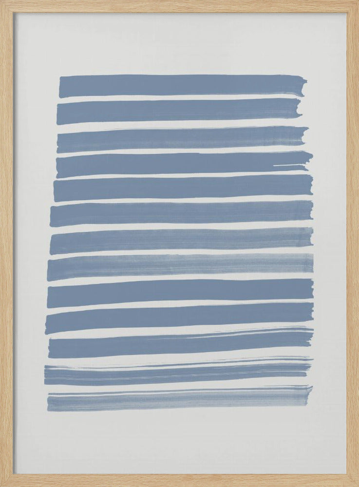 Blauwe Strepen | Poster