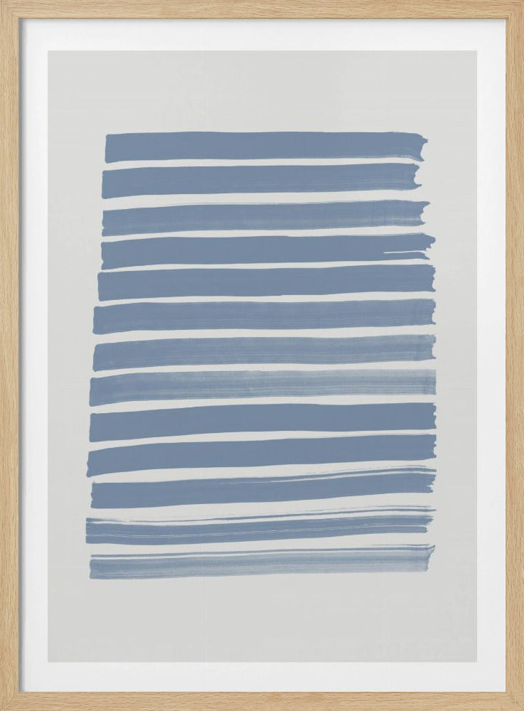 Blauwe Strepen | Poster