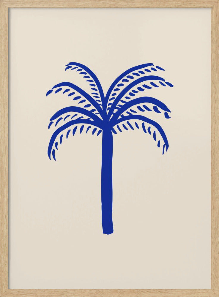 Blauwe Palm | Poster