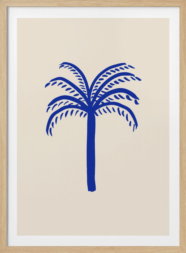 Blauwe Palm | Poster