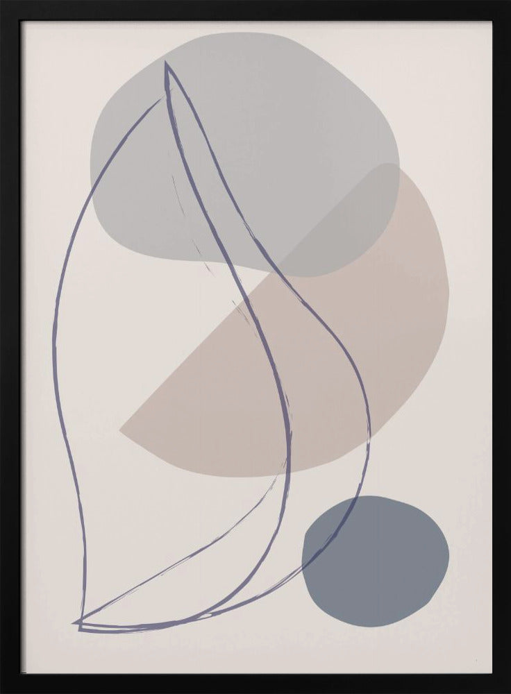 Nieuwe Vormen Blauw Nr. 1 | Poster