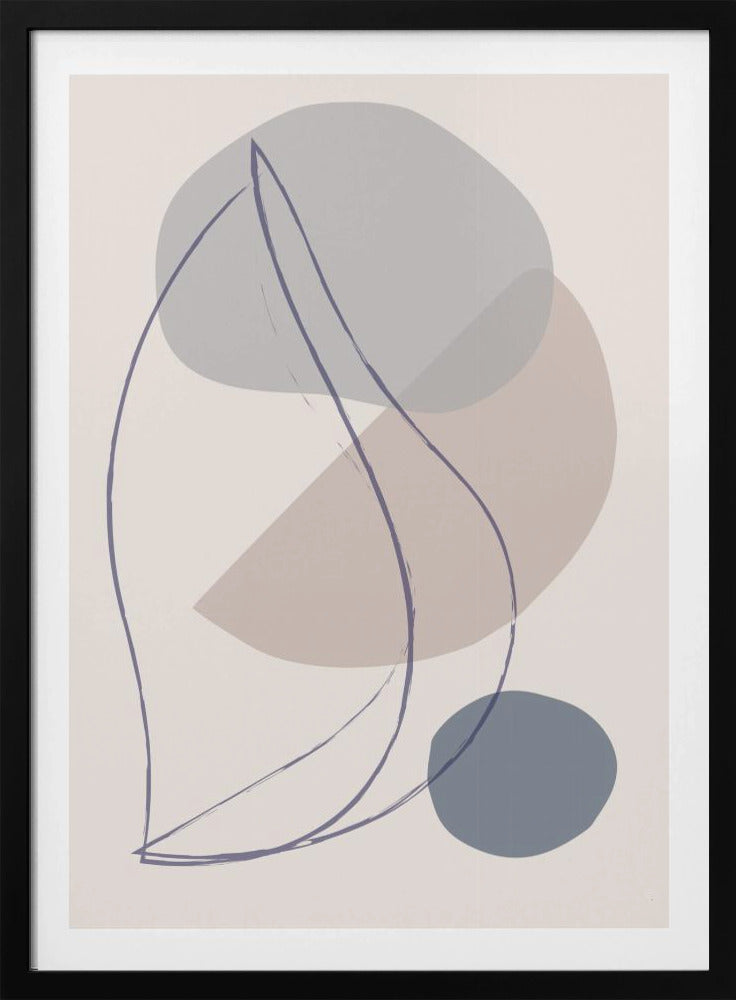 Nieuwe Vormen Blauw Nr. 1 | Poster