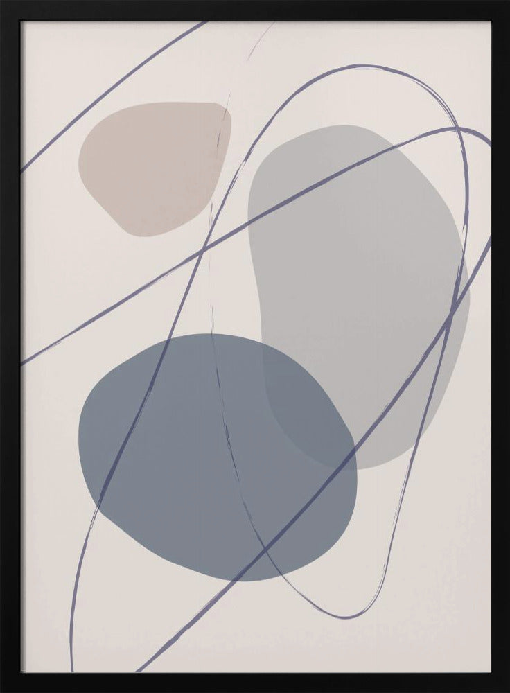 Nieuwe Vormen Blauw Nr. 2 | Poster
