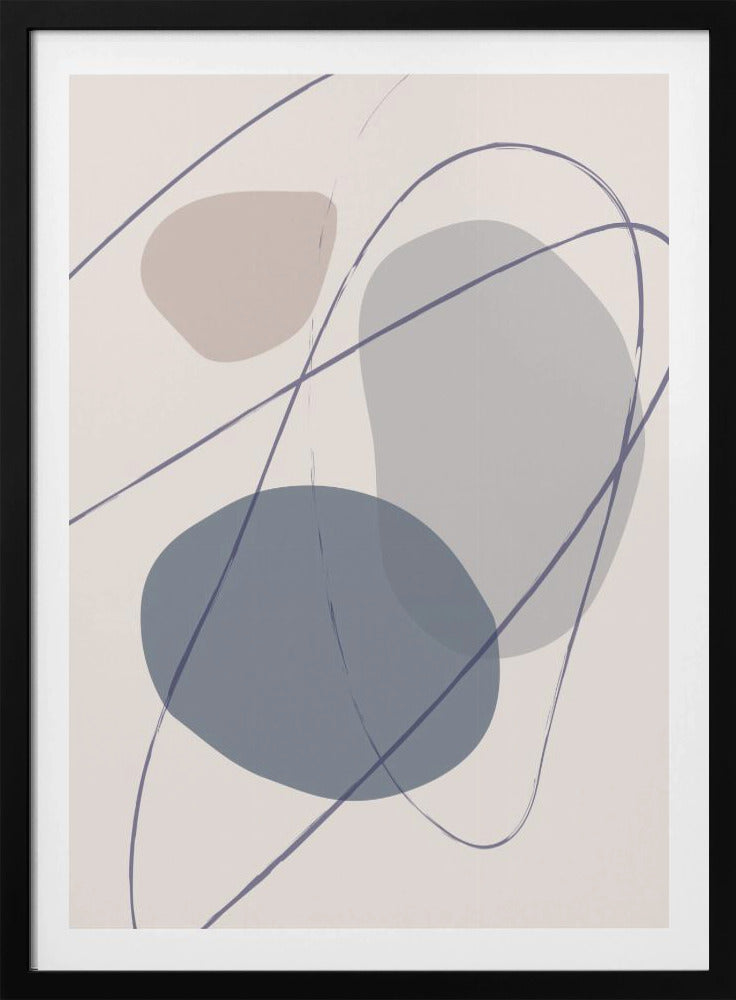Nieuwe Vormen Blauw Nr. 2 | Poster