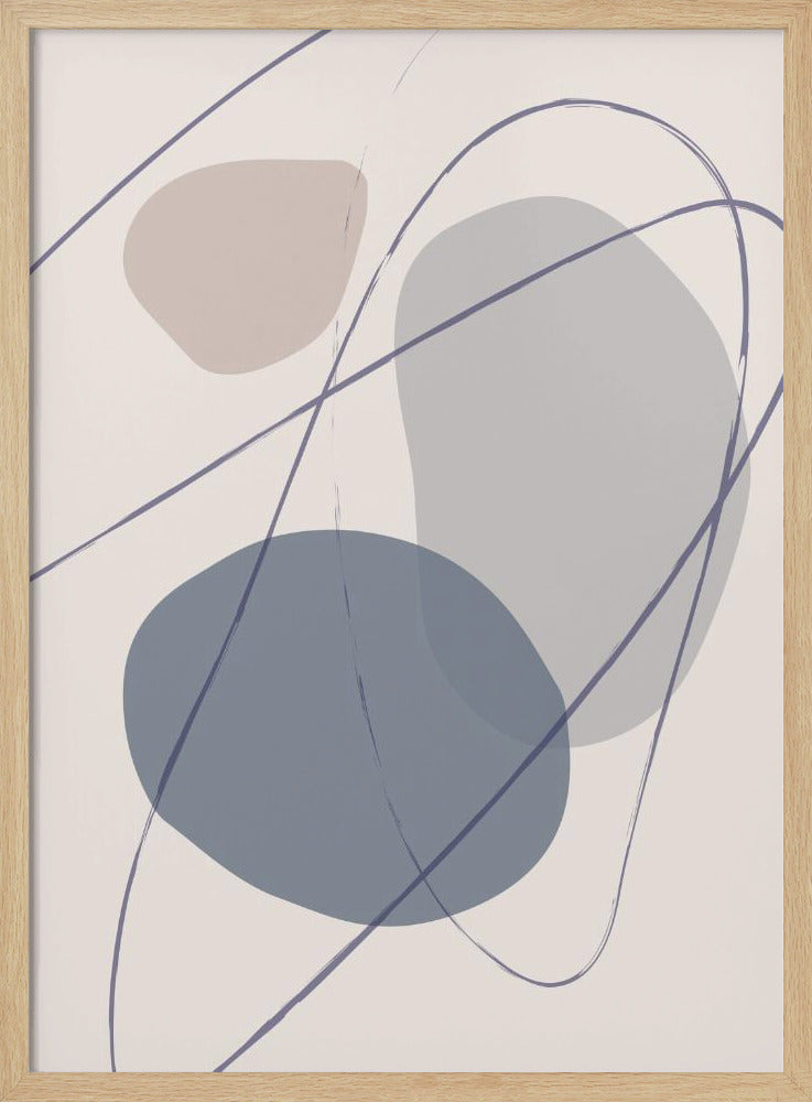 Nieuwe Vormen Blauw Nr. 2 | Poster