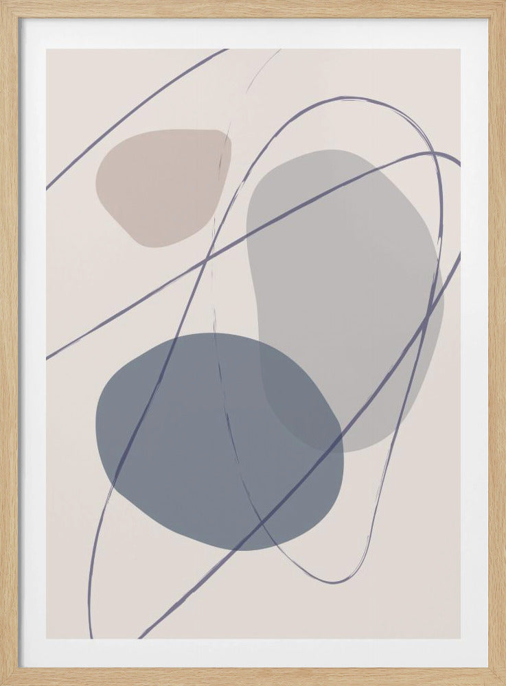 Nieuwe Vormen Blauw Nr. 2 | Poster