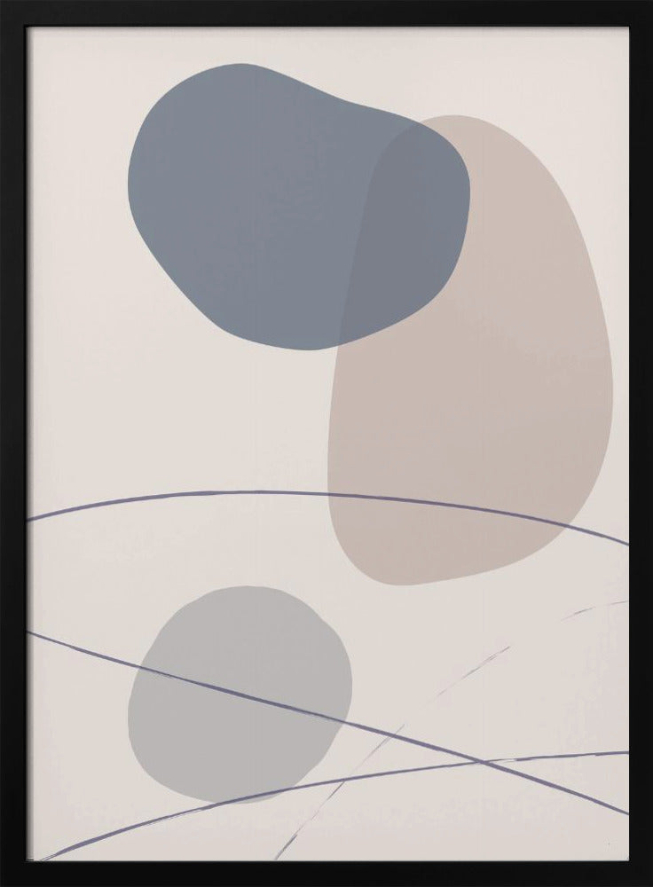 Nieuwe Vormen Blauw Nr. 3 | Poster
