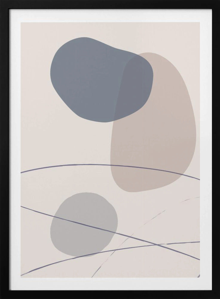 Nieuwe Vormen Blauw Nr. 3 | Poster