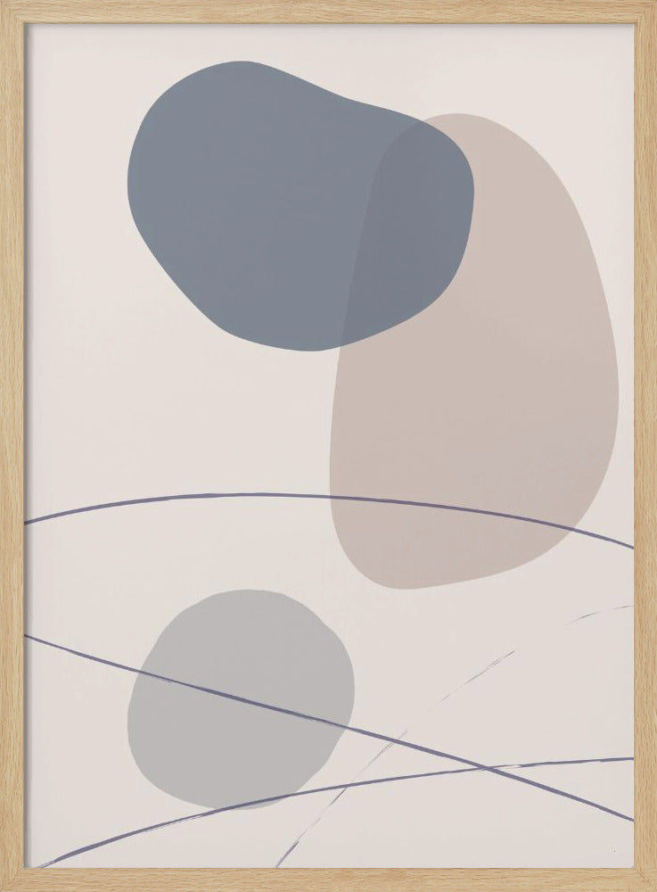 Nieuwe Vormen Blauw Nr. 3 | Poster