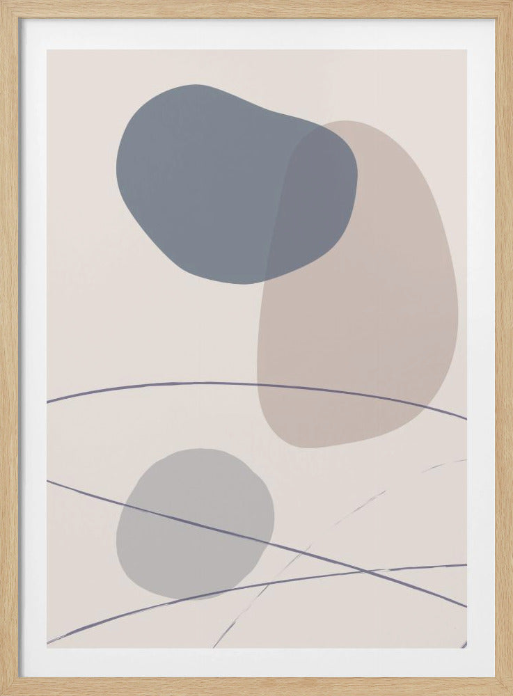Nieuwe Vormen Blauw Nr. 3 | Poster