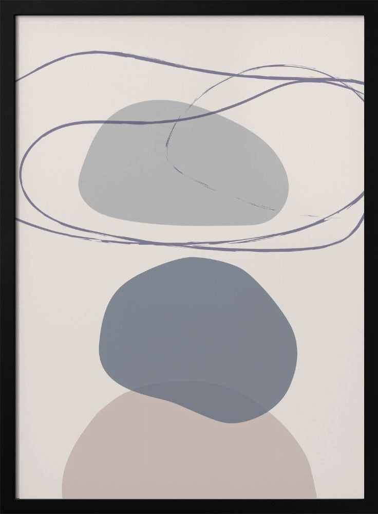 Nieuwe Vormen Blauw Nr. 4 | Poster
