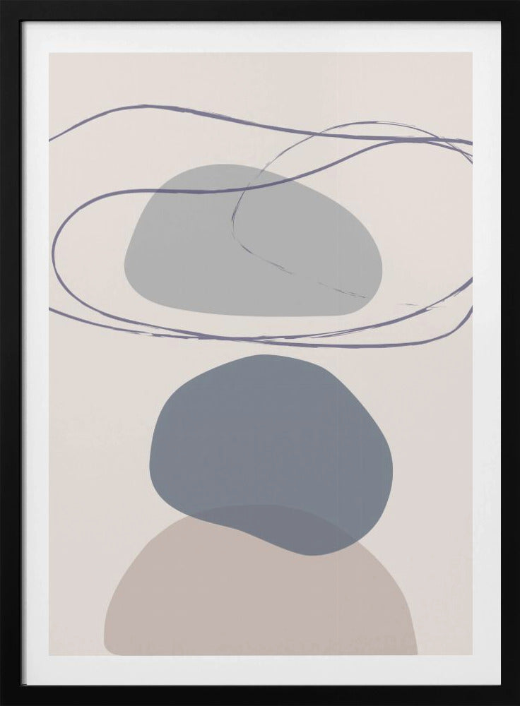 Nieuwe Vormen Blauw Nr. 4 | Poster