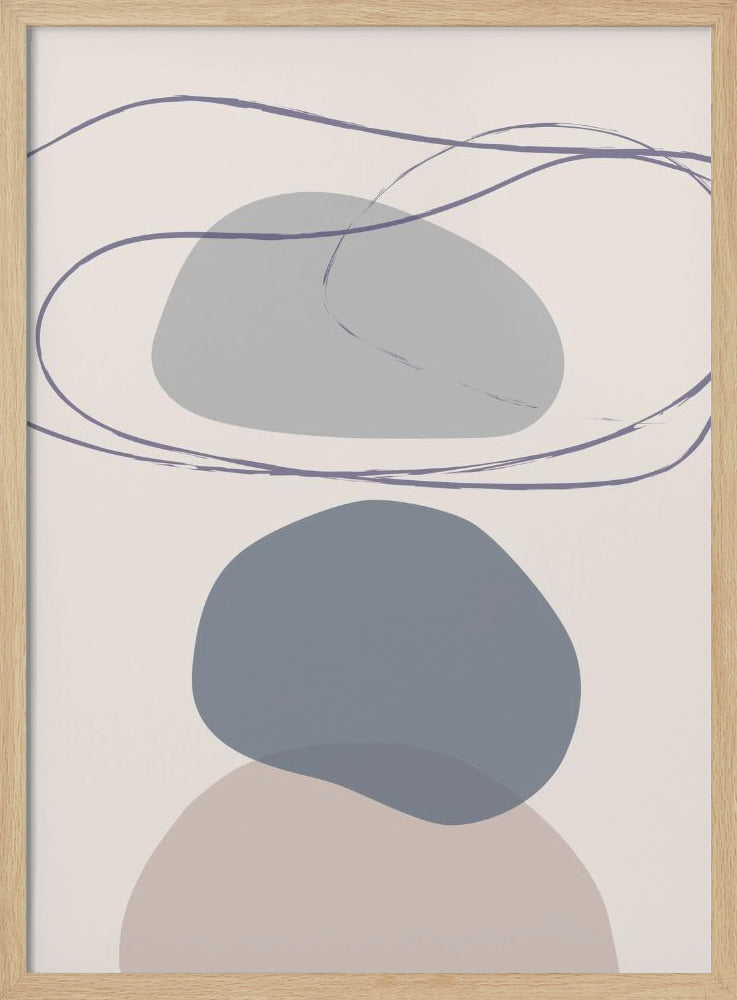 Nieuwe Vormen Blauw Nr. 4 | Poster
