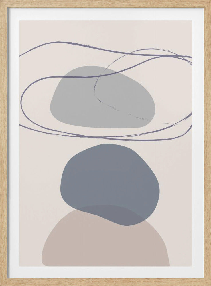 Nieuwe Vormen Blauw Nr. 4 | Poster