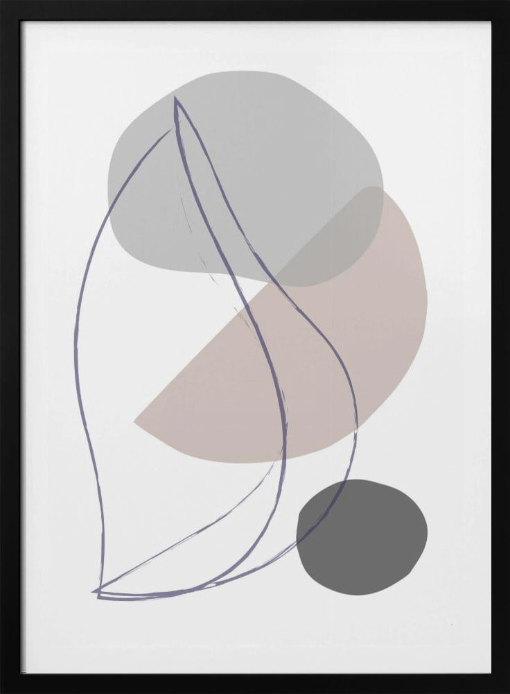 Nieuwe vormen Beige 01 | Poster