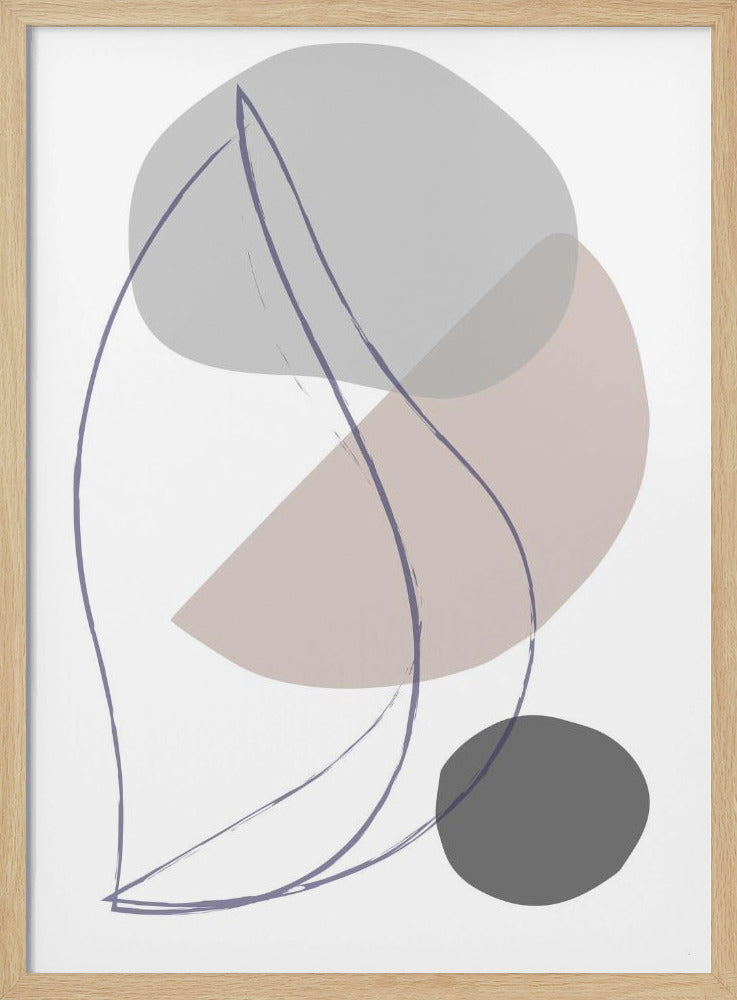 Nieuwe vormen Beige 01 | Poster