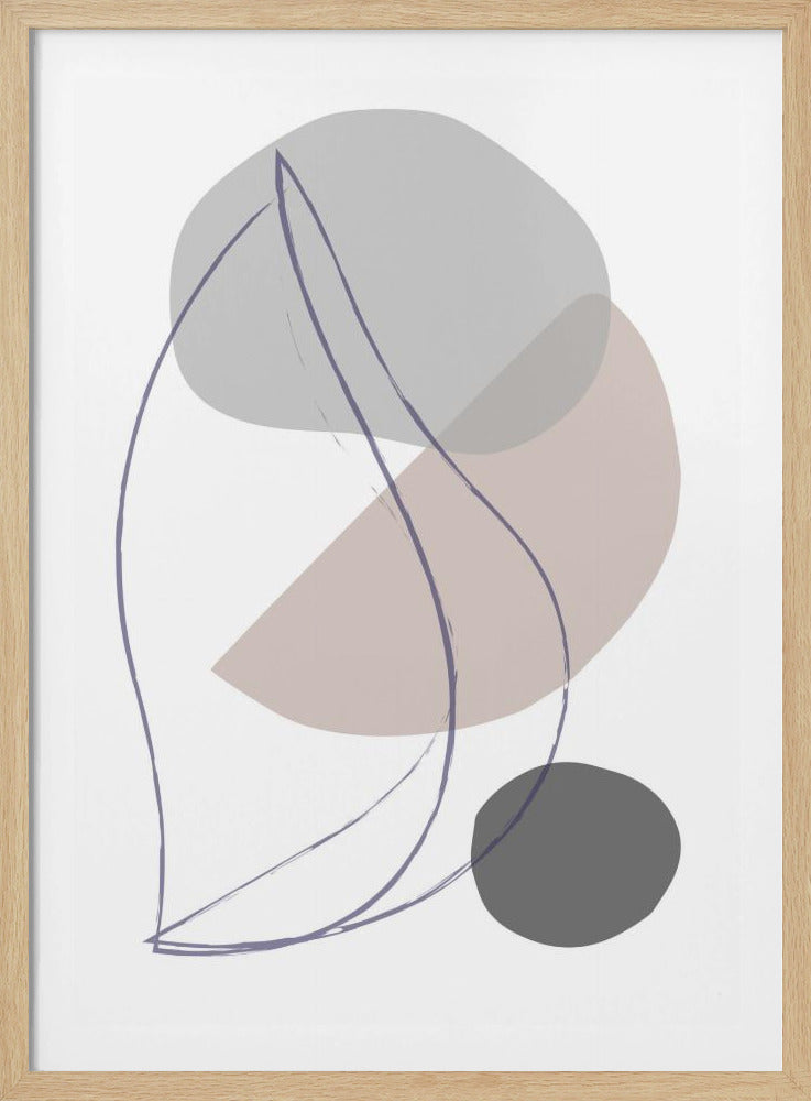 Nieuwe vormen Beige 01 | Poster