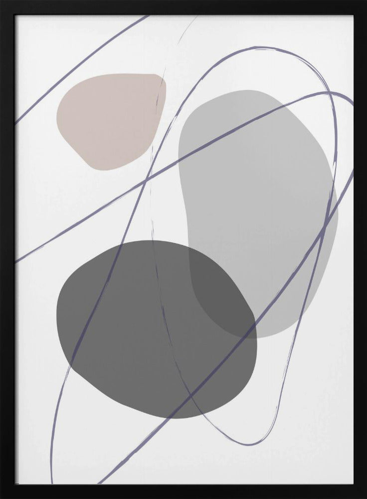 New Shapes Beige No 2 | Poster