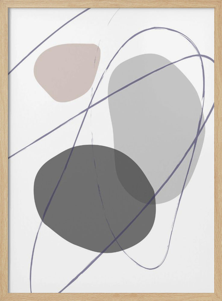 New Shapes Beige No 2 | Poster
