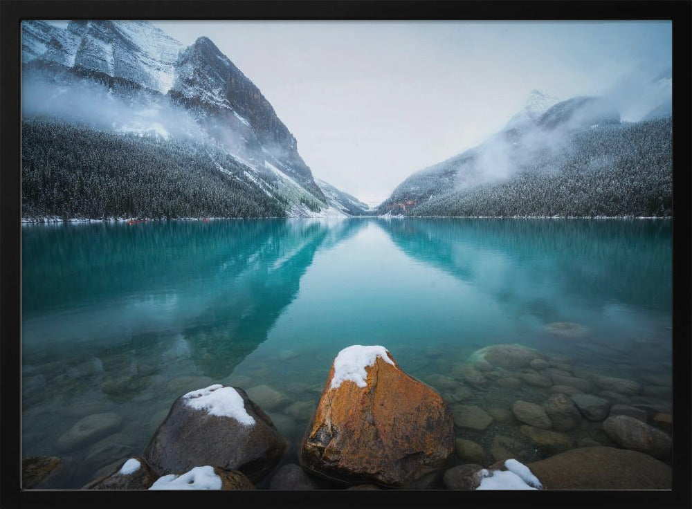 Mistig Lake Louise | Poster