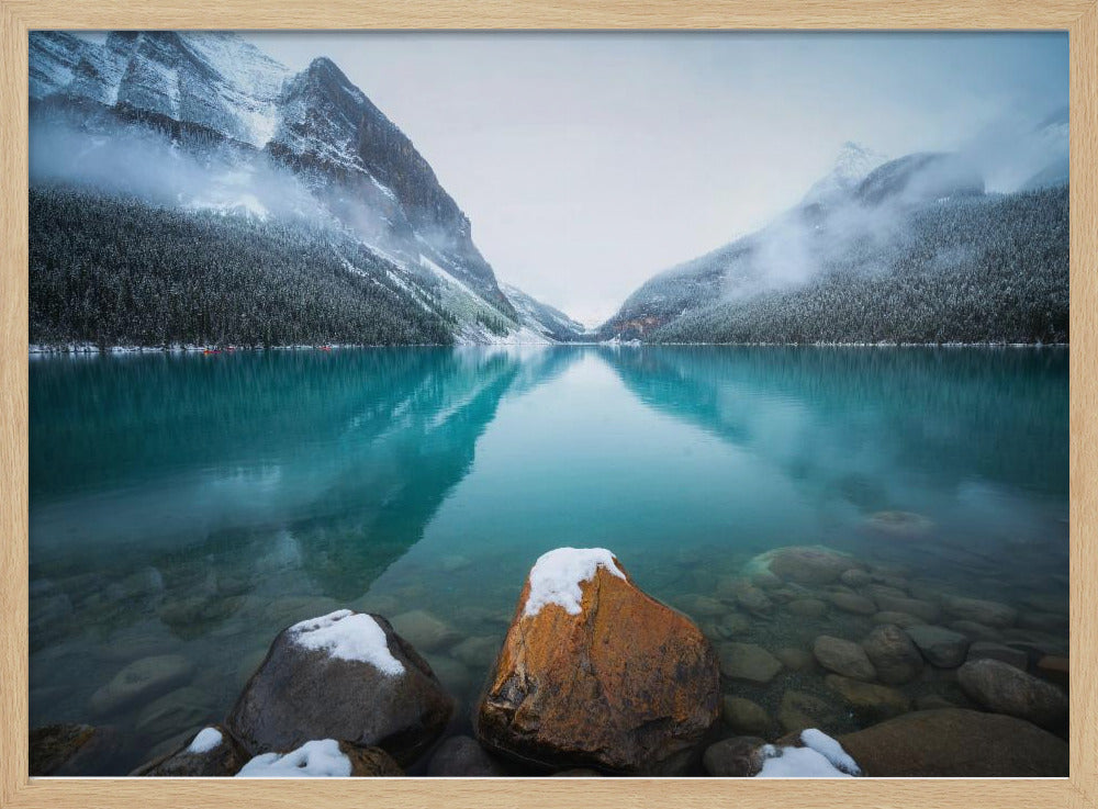 Mistig Lake Louise | Poster