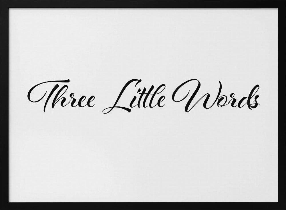 Drie kleine woordjes | Poster