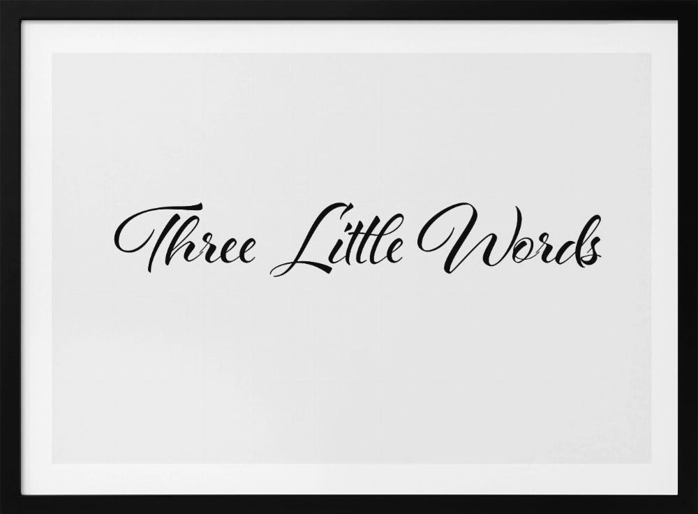 Drie kleine woordjes | Poster