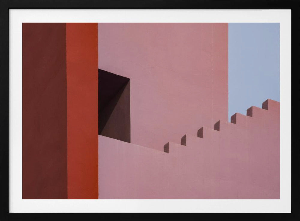 Muurschildering Rood #7 | Poster