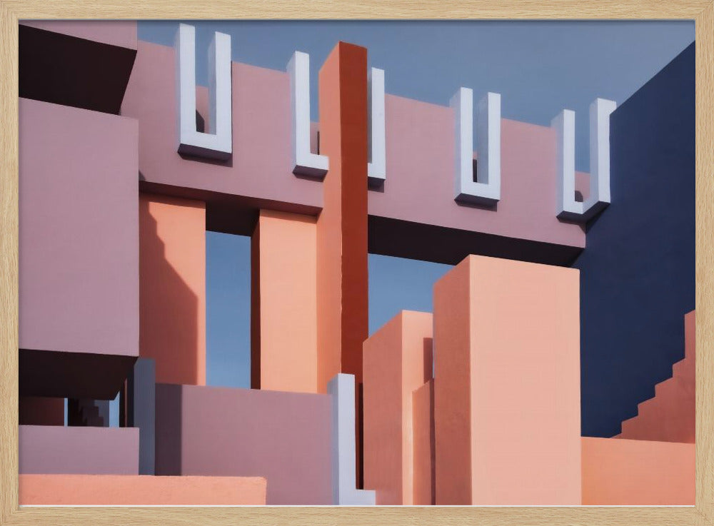 Muurschildering Rood #8 | Poster
