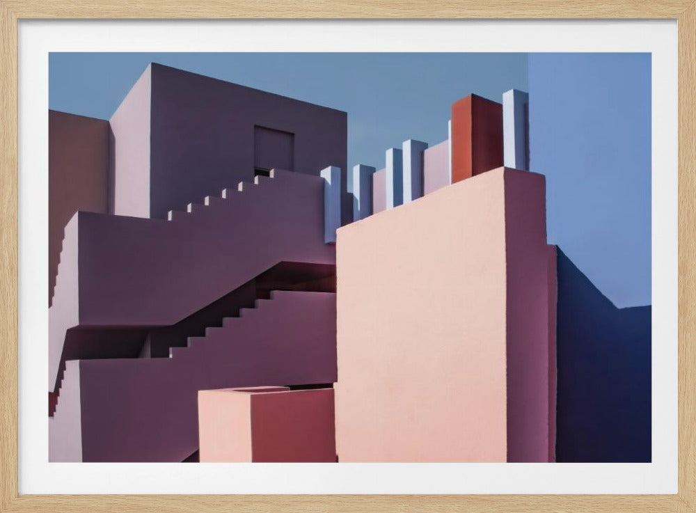 Muurschildering Rood #9 | Poster