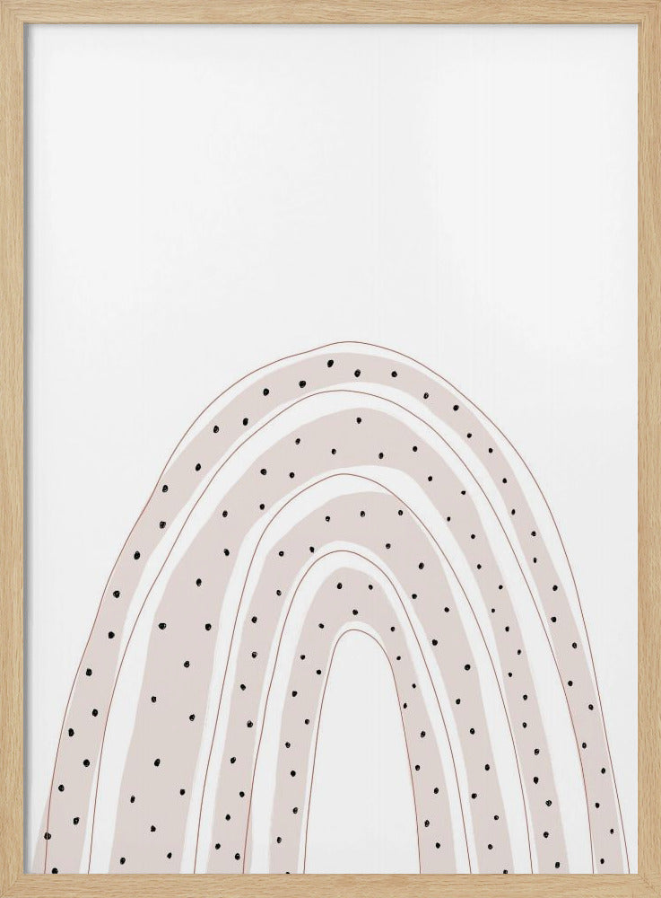 Gestippelde boogvormige elegantie | Poster