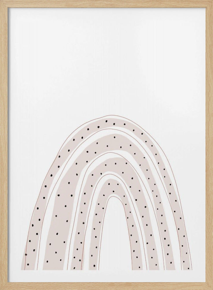 Gestippelde boogvormige elegantie | Poster