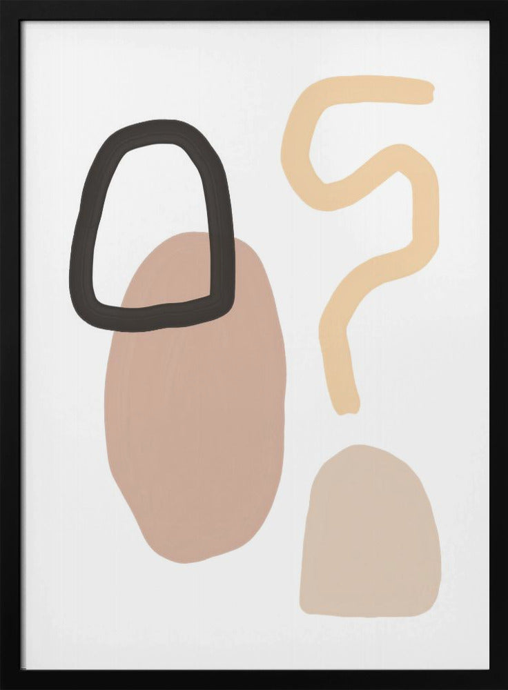Minimalist Shapes and Earthy Tones | Poster