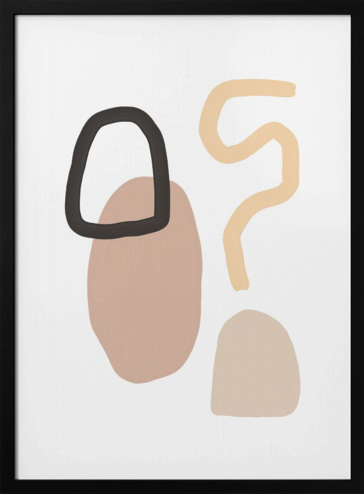 Minimalist Shapes and Earthy Tones | Poster
