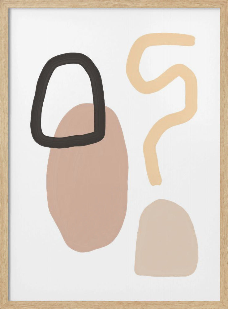 Minimalist Shapes and Earthy Tones | Poster
