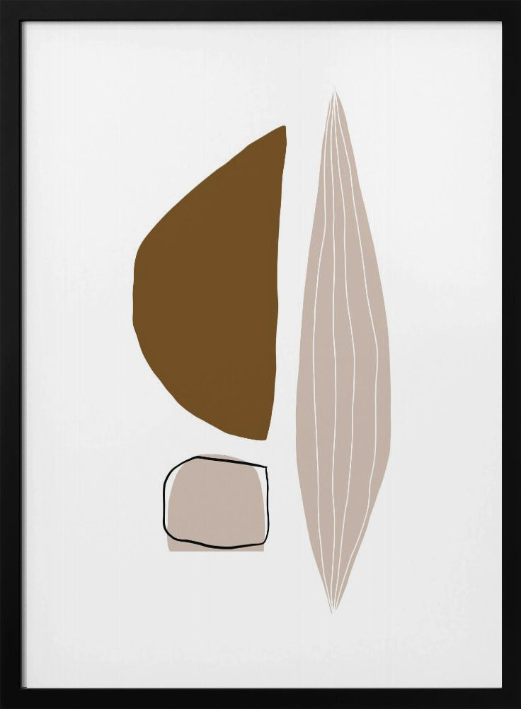 Geometric Shapes in Earthy Tones | Poster
