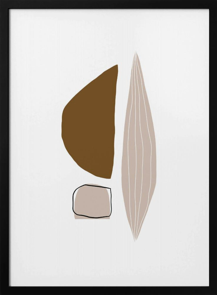 Geometric Shapes in Earthy Tones | Poster
