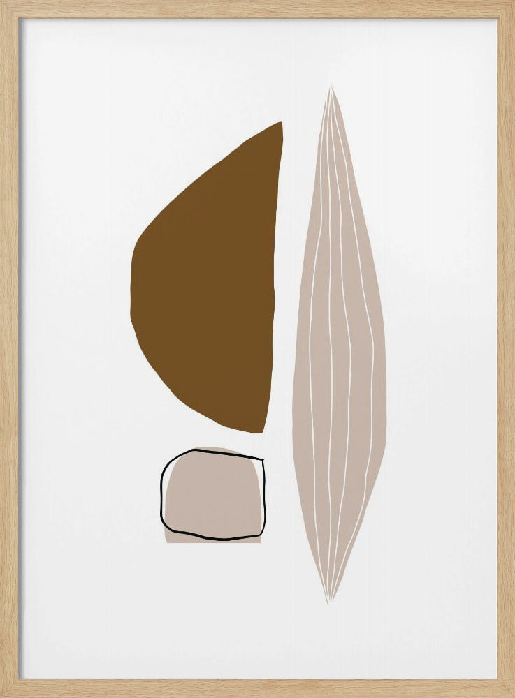 Geometric Shapes in Earthy Tones | Poster