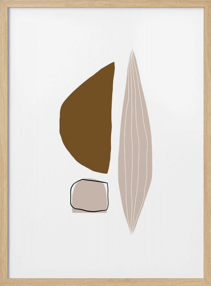 Geometric Shapes in Earthy Tones | Poster
