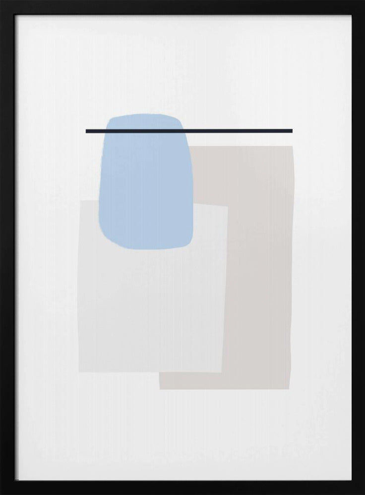 Geometrische vormen met zachte pastelkleuren | Poster