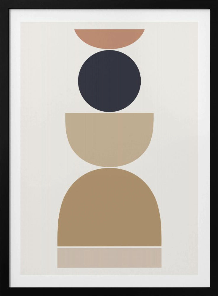 Abstracte geometrische harmonie | Poster