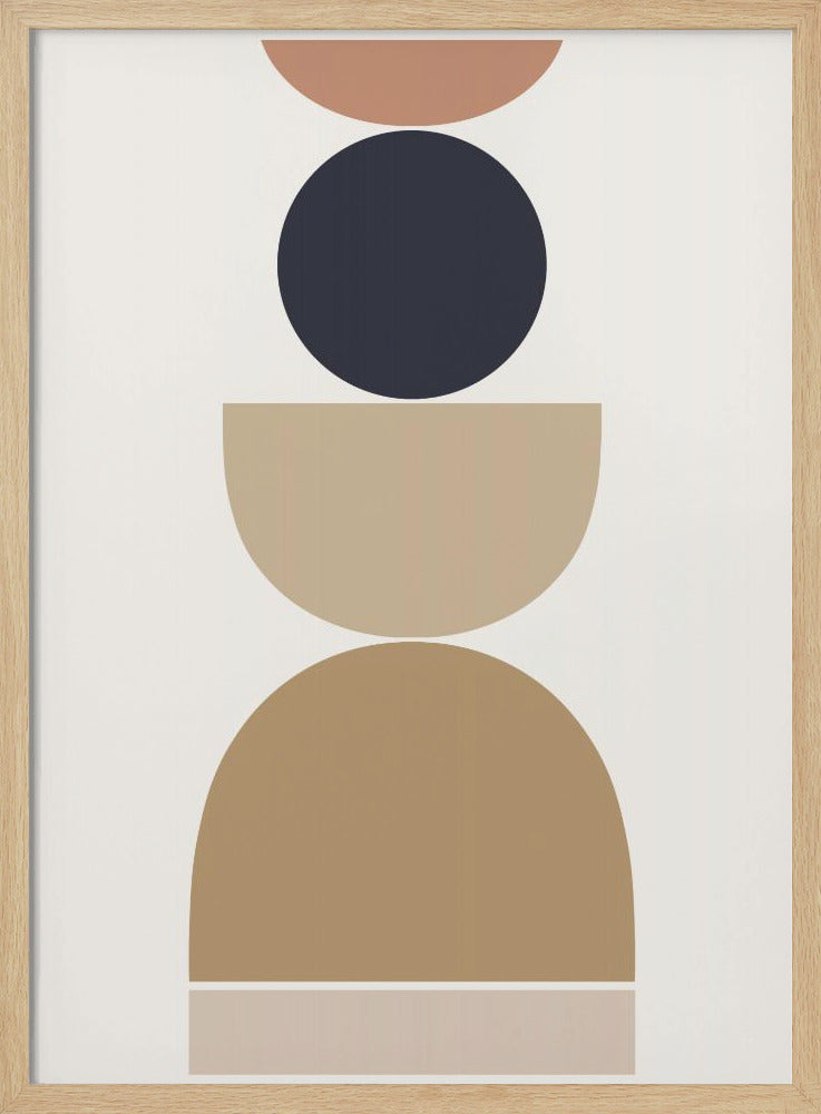 Abstracte geometrische harmonie | Poster