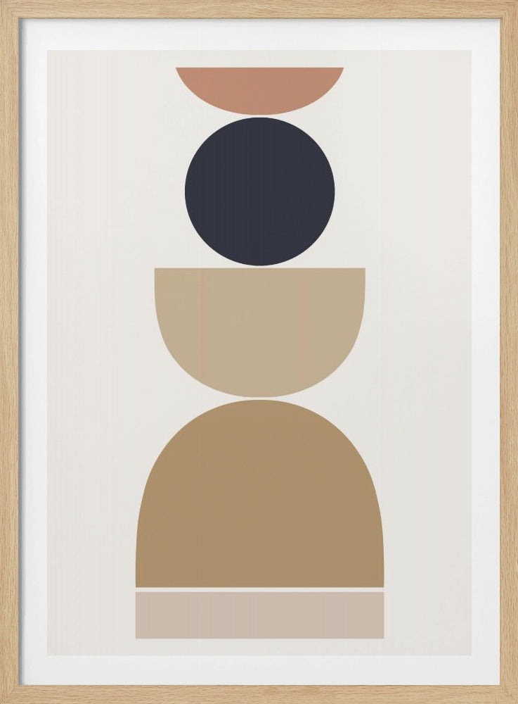 Abstracte geometrische harmonie | Poster