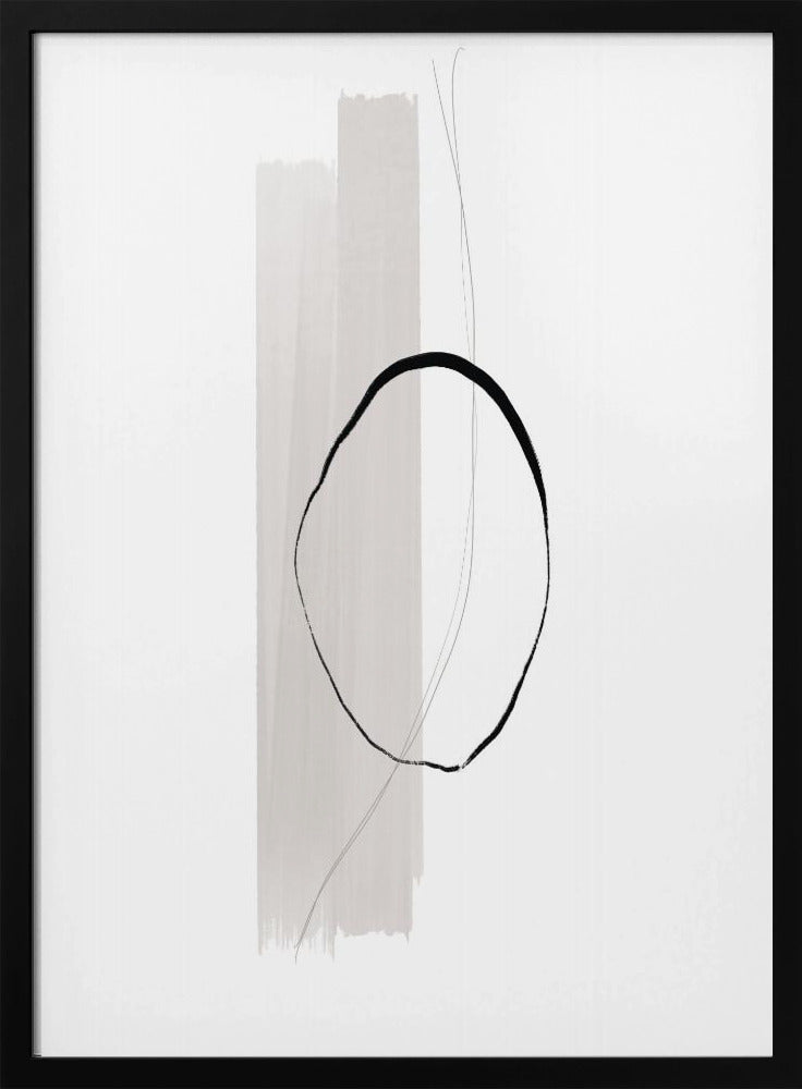 Delicate Black Circle | Poster