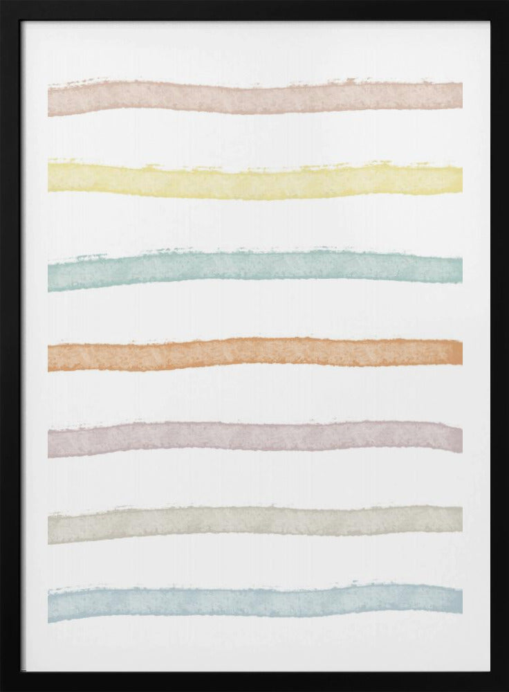 Pastel Horizon-lijnen | Poster