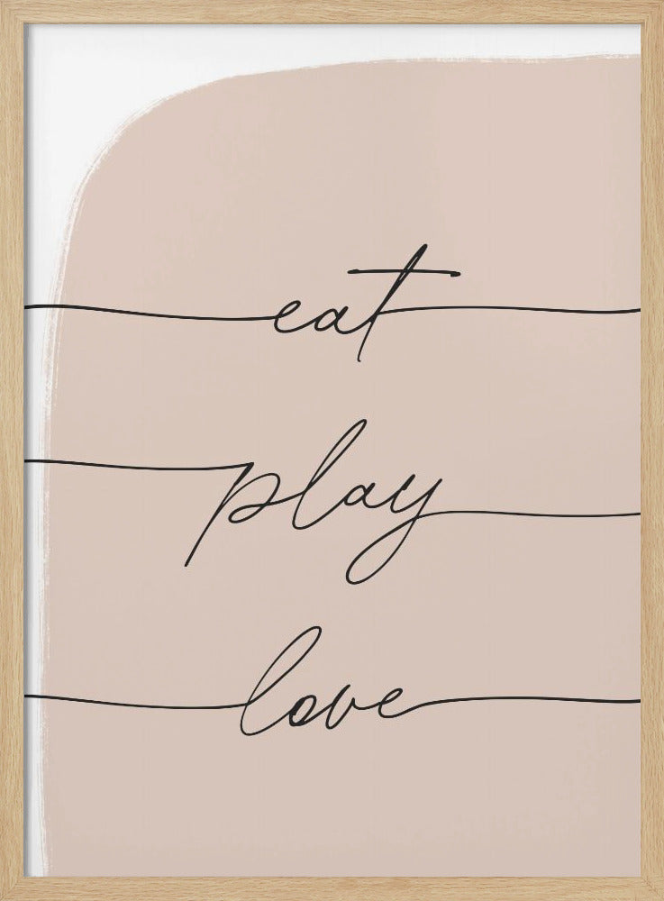 Eet Speel Liefde | Poster