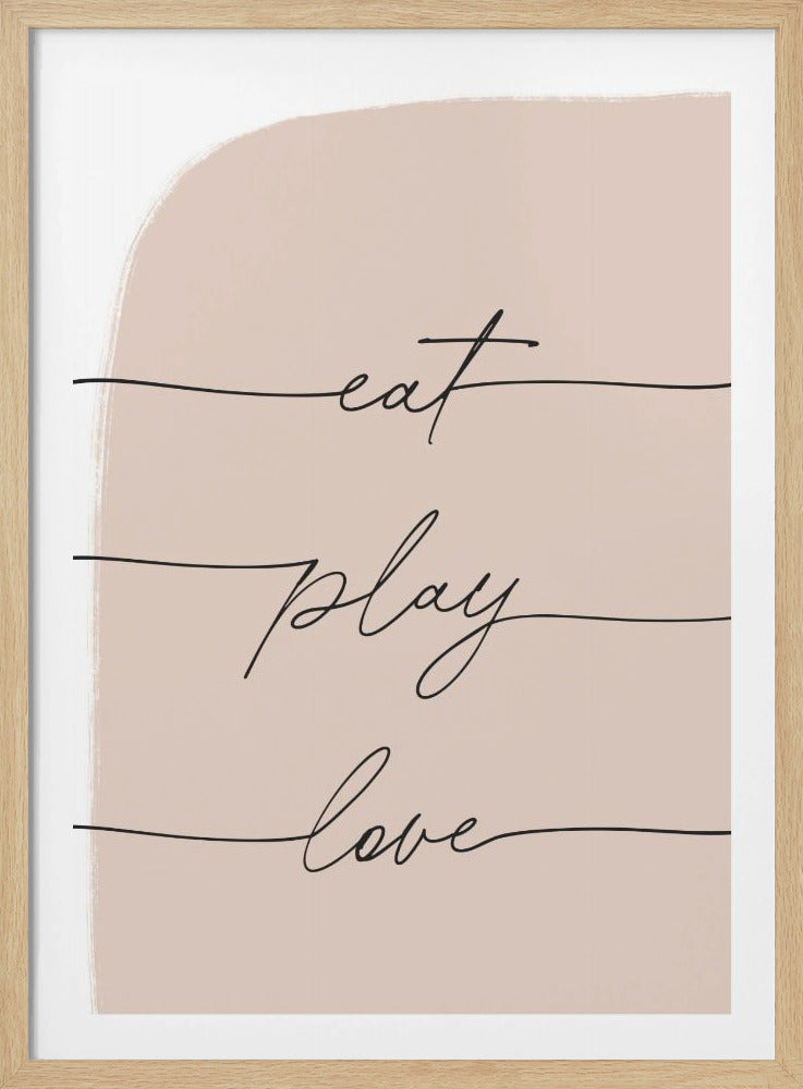 Eet Speel Liefde | Poster